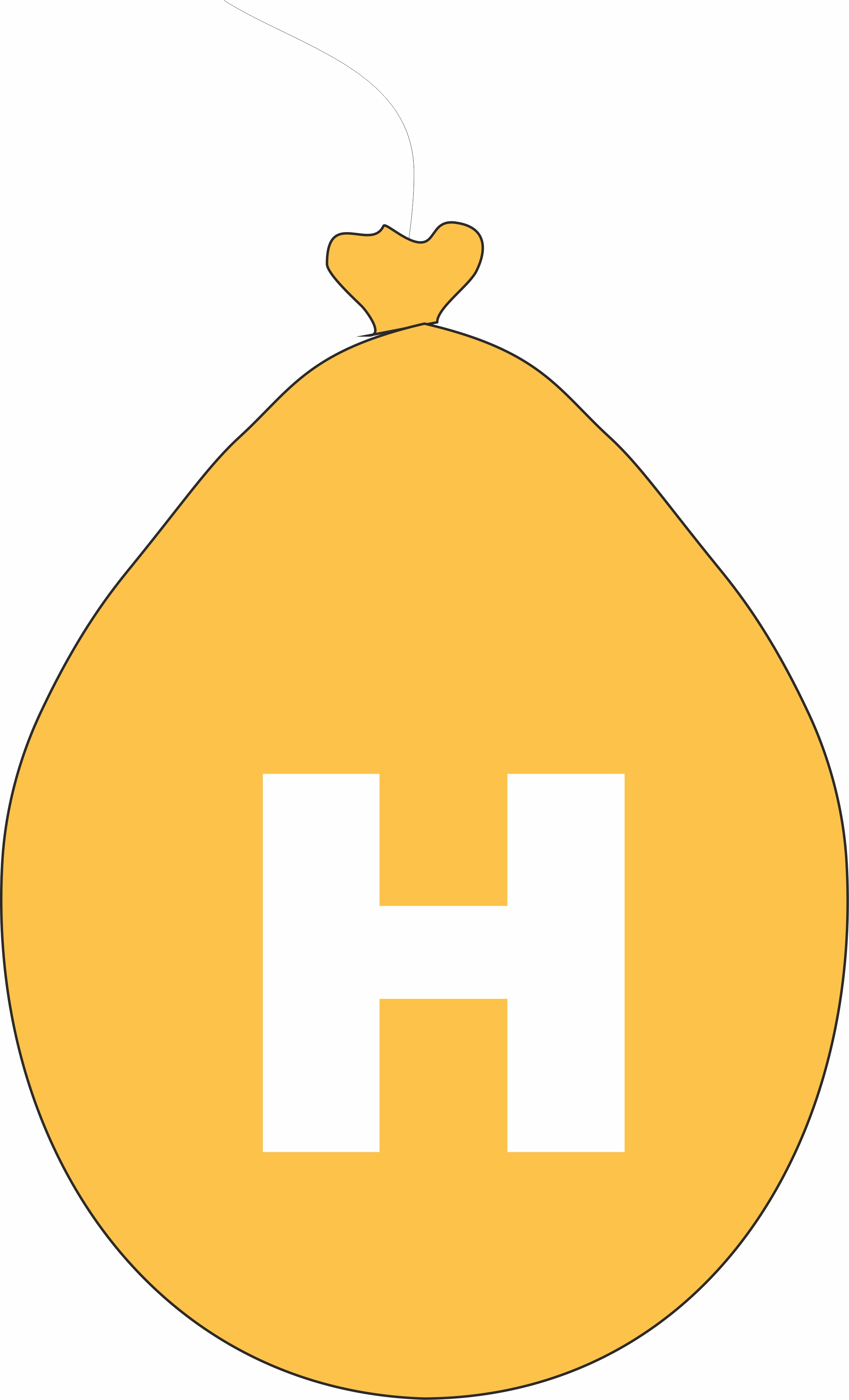 Balónek písmeno H zlaté 